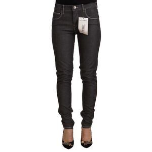 Acht Black Low Waist Skinny Denim Slim Fit Women's Jeans